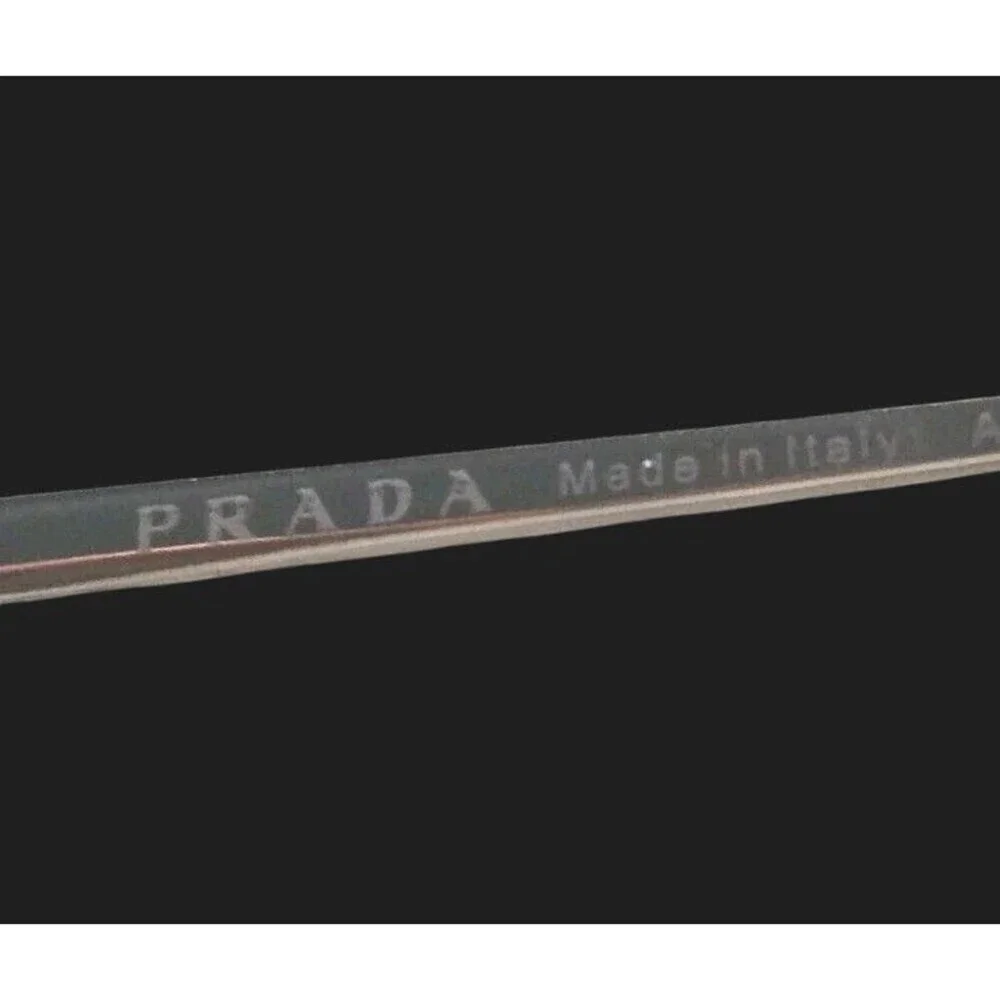 Prada Eyeglasses VPR 62U YC0- 1O1 Shiny Gold Purple Trim 140 53-017 Black Case